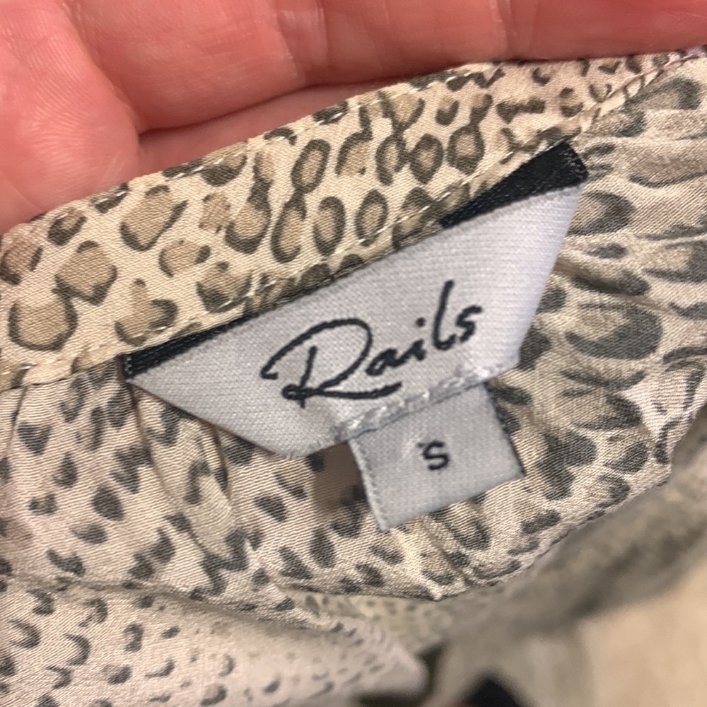 Rails‎ Jasmine Python Blouson Dress S snake skin … - image 4
